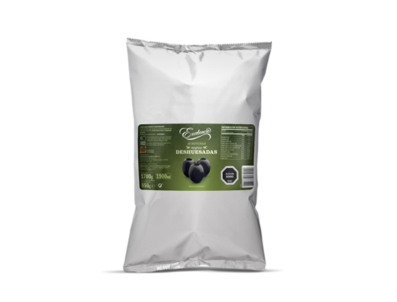 aceitunas negra deshuesada
